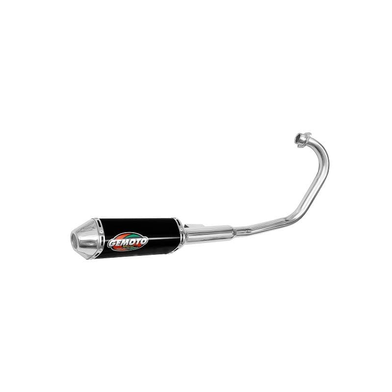 Escapamento Escape Gemoto Racing 3 Trioval Para Moto Cg Titan 1976 a 1999 Cromado
