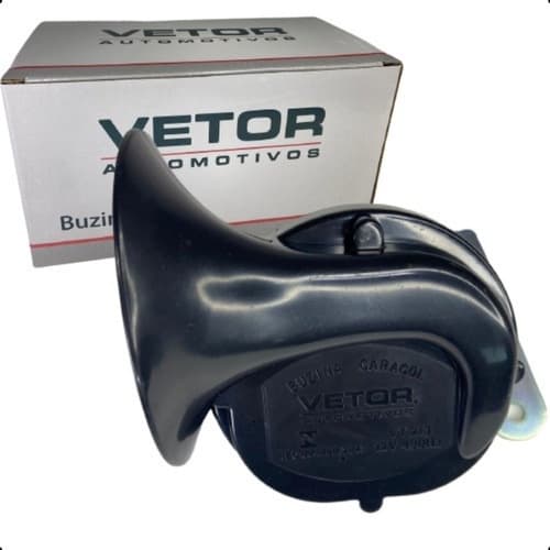 Buzina Caracol Original Automotiva Carro 12v Universal 2 Terminais Todos Os Carros