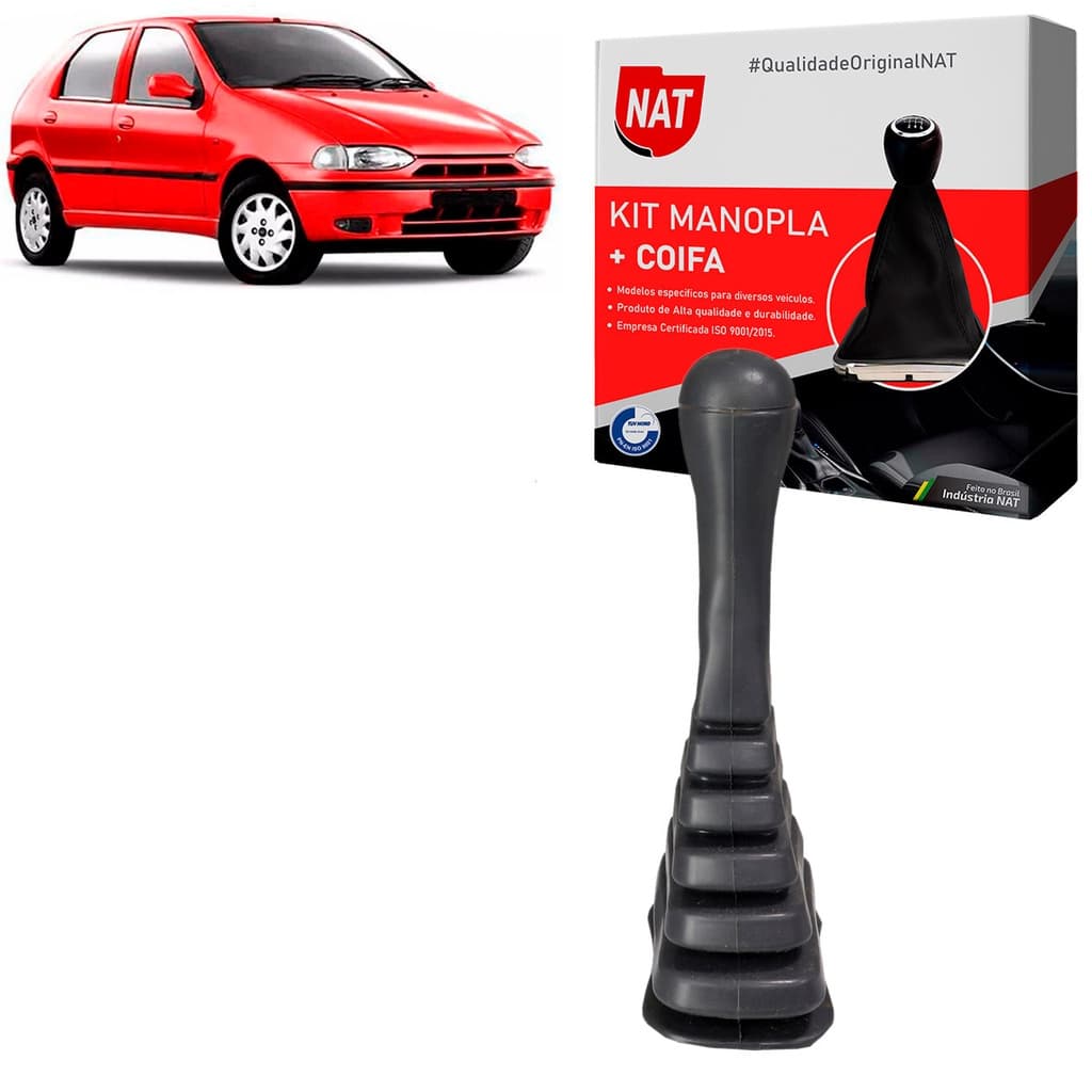 Manopla + Coifa Fiat Palio 1996 Até 2000
