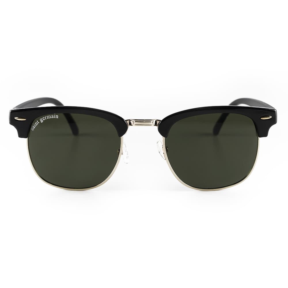 Óculos de Sol Preto Clássico Moda Quadrado Soho Green Black