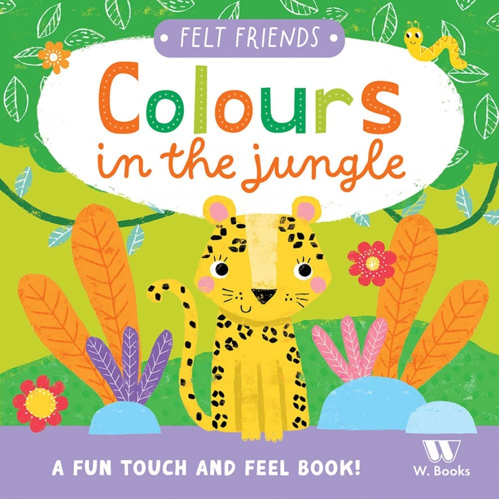 Livro Toque e sinta Colours in the jungle W.Books
