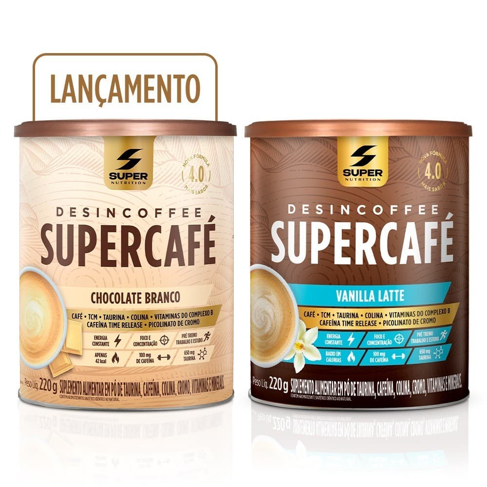 Supercafé - Compre 01 Chocolate Branco + 01 Vanilla Latte