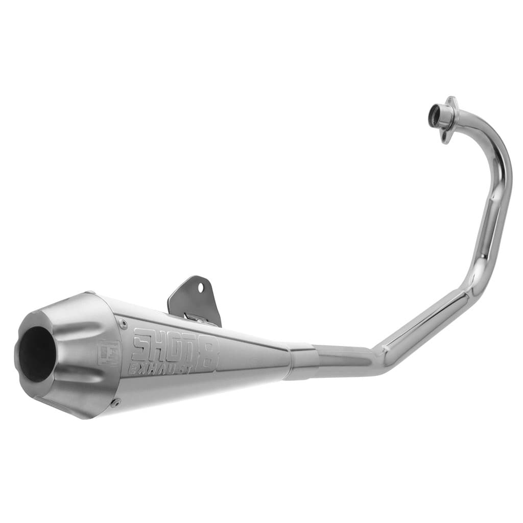 Escapamento Escape Descarga Pro Tork Shot 8 Fan e Cg Start 160 2015 - 2023 Curva Cromada Em Aço