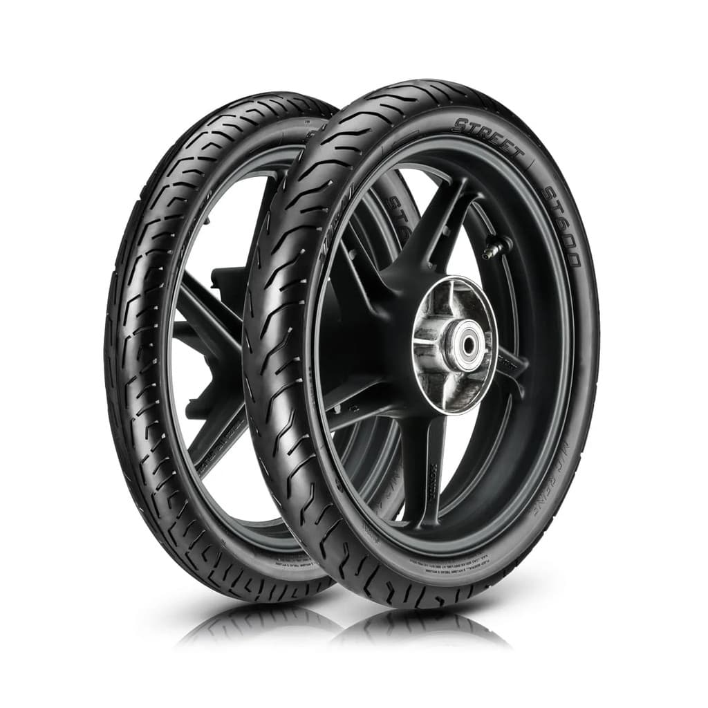 Par Pneu Vipal ST600 80/100-18 E 100/80-18 Uso Sem Câmara Fan CG Titan Factor Start Cargo YBR