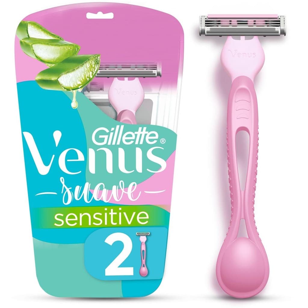 Aparelho Gillette Venus Suave Sensitive 2 Unidades