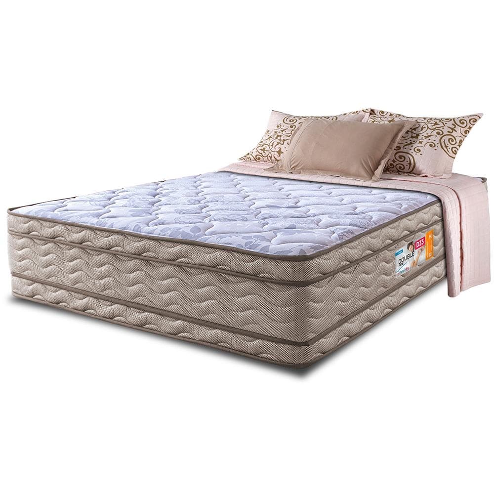 Colchão Casal OrtoFirm 138x188x32 Double Face Espuma D33 Dourado