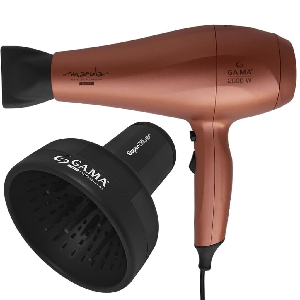 GA.MA ITALY Kit Secador de cabelo Marula Ceramic Ion e Difusor Universal Bivolt