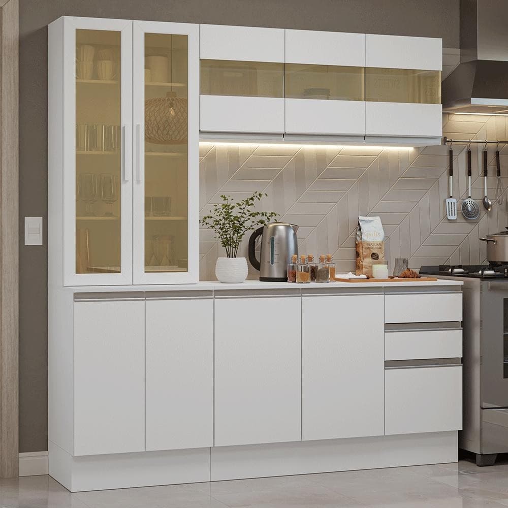 Armário de Cozinha Compacta 100% MDF 180 cm Smart Madesa 03