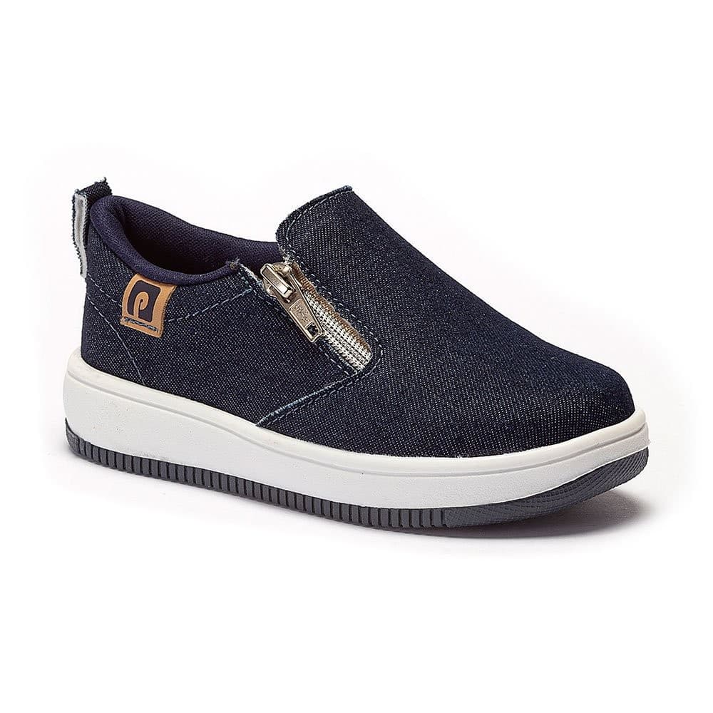 Tênis Infantil Masculino Pequito Slip on Bicolor Jeans 64101