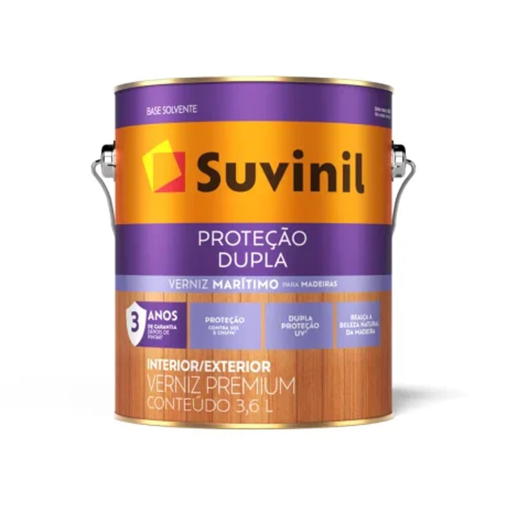 Verniz Proteção Dupla Natural Brilhante 3,6L Suvinil