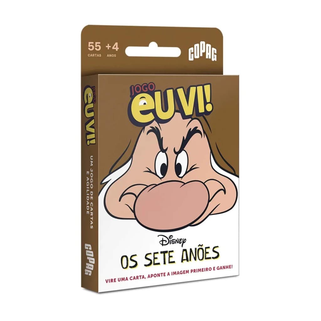 Jogo Eu Vi! Sete Anões Copag 55 Cartas – Diversão e Aprendizado para Crianças