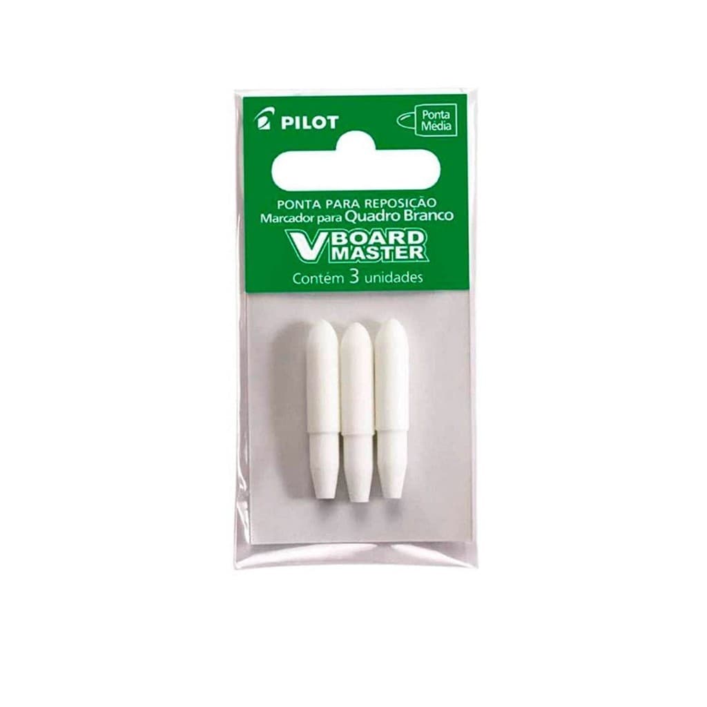 KIT COM 2 UNIDADES COM 3 PONTAS CADA PARA MARCADOR DE QUADRO BRANCO 2,0mm PILOT -POLOTO