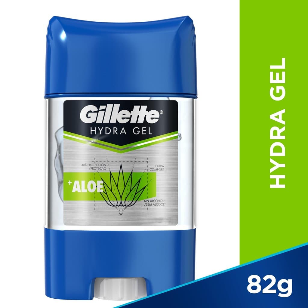 Desodorante Gel Antitranspirante Gillette  Hydra Gel Aloe 82g