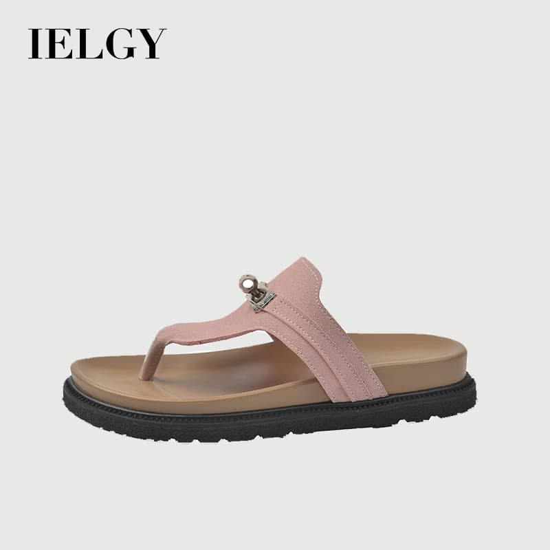 IELGY Birkenstock Chinelos Femininos Moda Versátil Casuais
