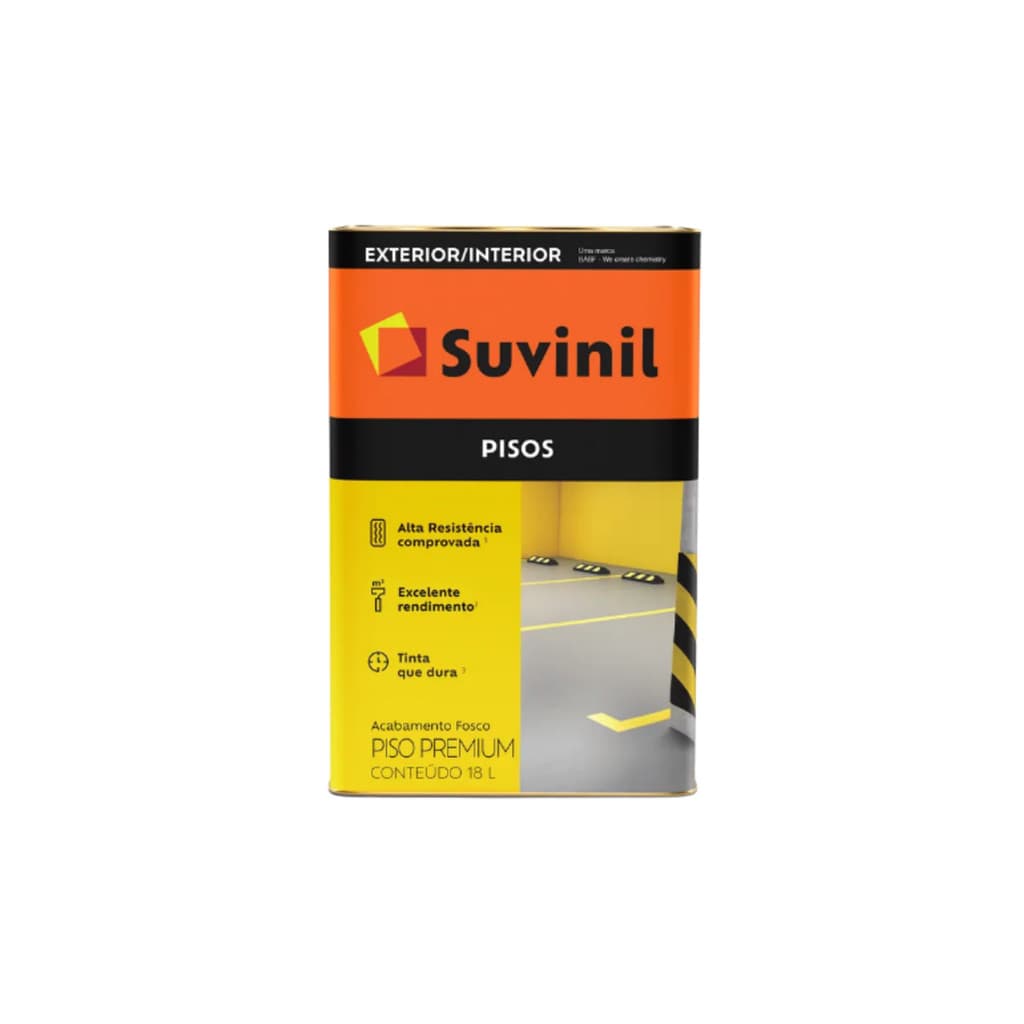 Tinta Acrilica Para Piso Fosco Cores Variadas 18l Suvinil