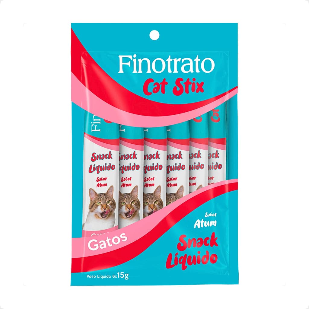 Petisco Cat Stix Sabor Atum Finotrato - 6 Unidades 15G