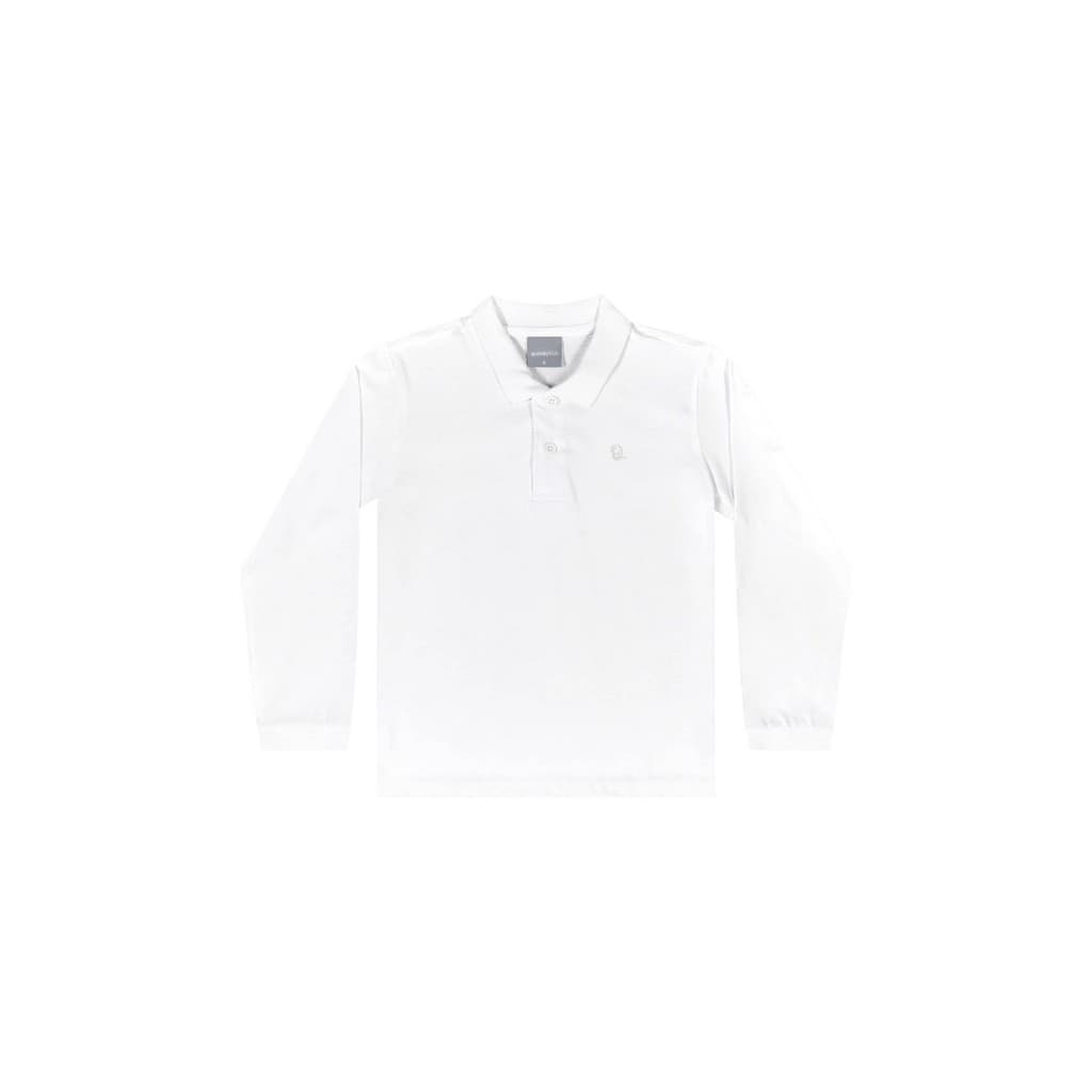 Camisa Polo Manga Longa Básica para Menino Quimby