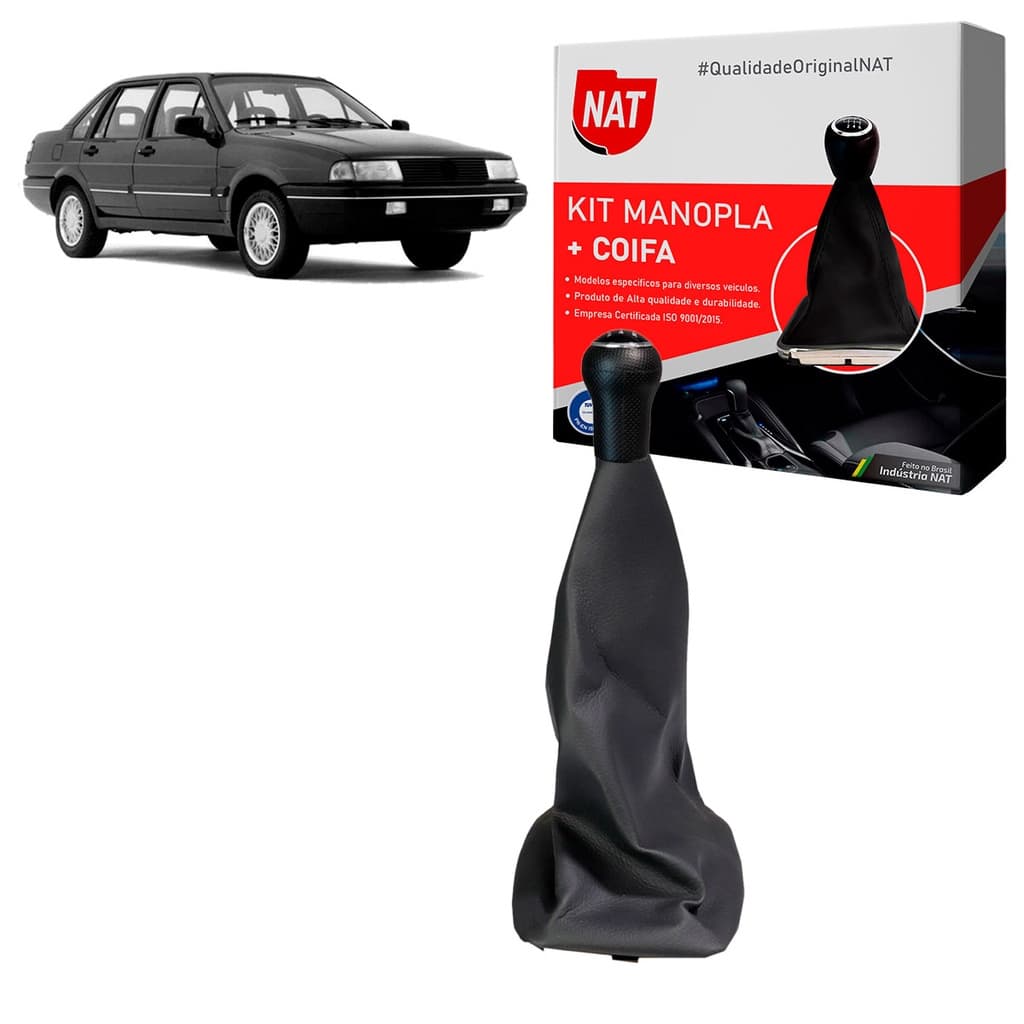 Manopla + Coifa Vw Santana 1989 Até 1999