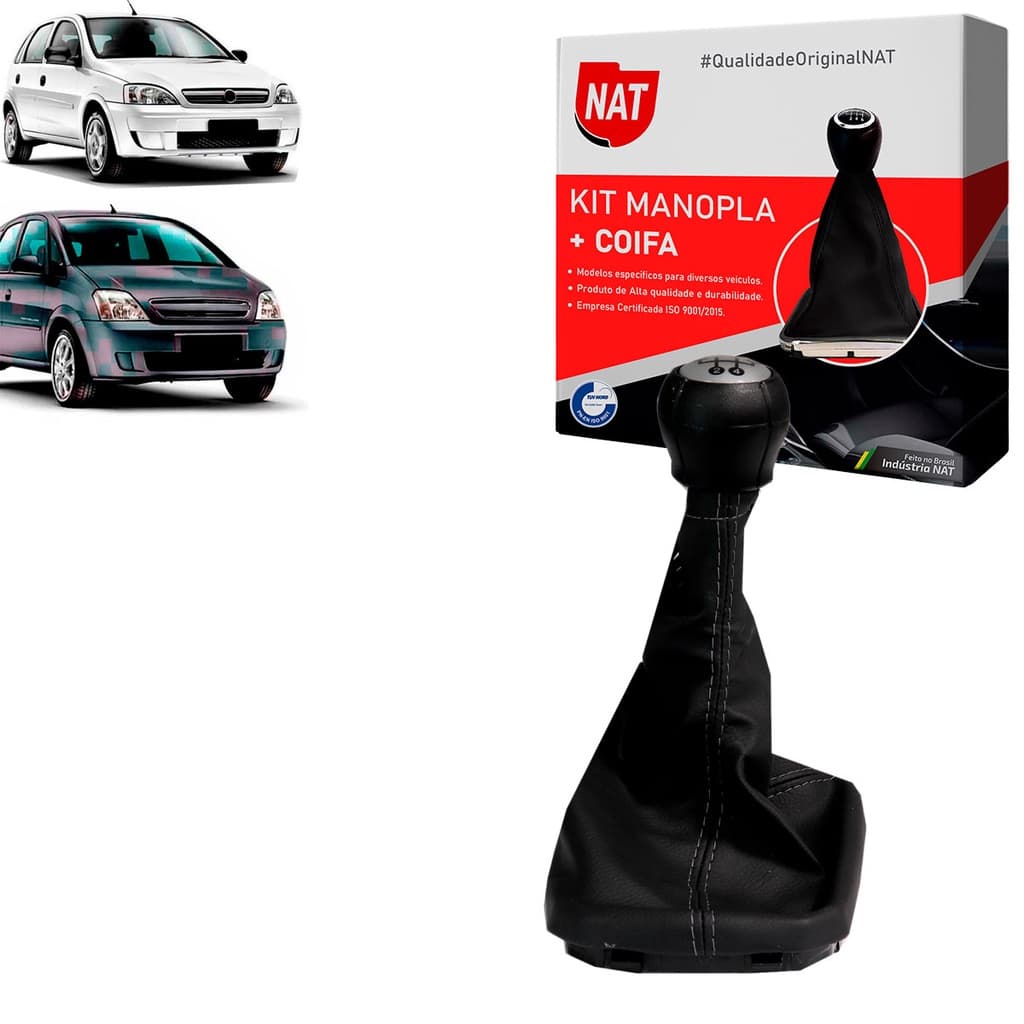 Manopla + Coifa Chevrolet Corsa 1994 Até 2012 E Meriva 2003 Até 2012 - 5 Marchas