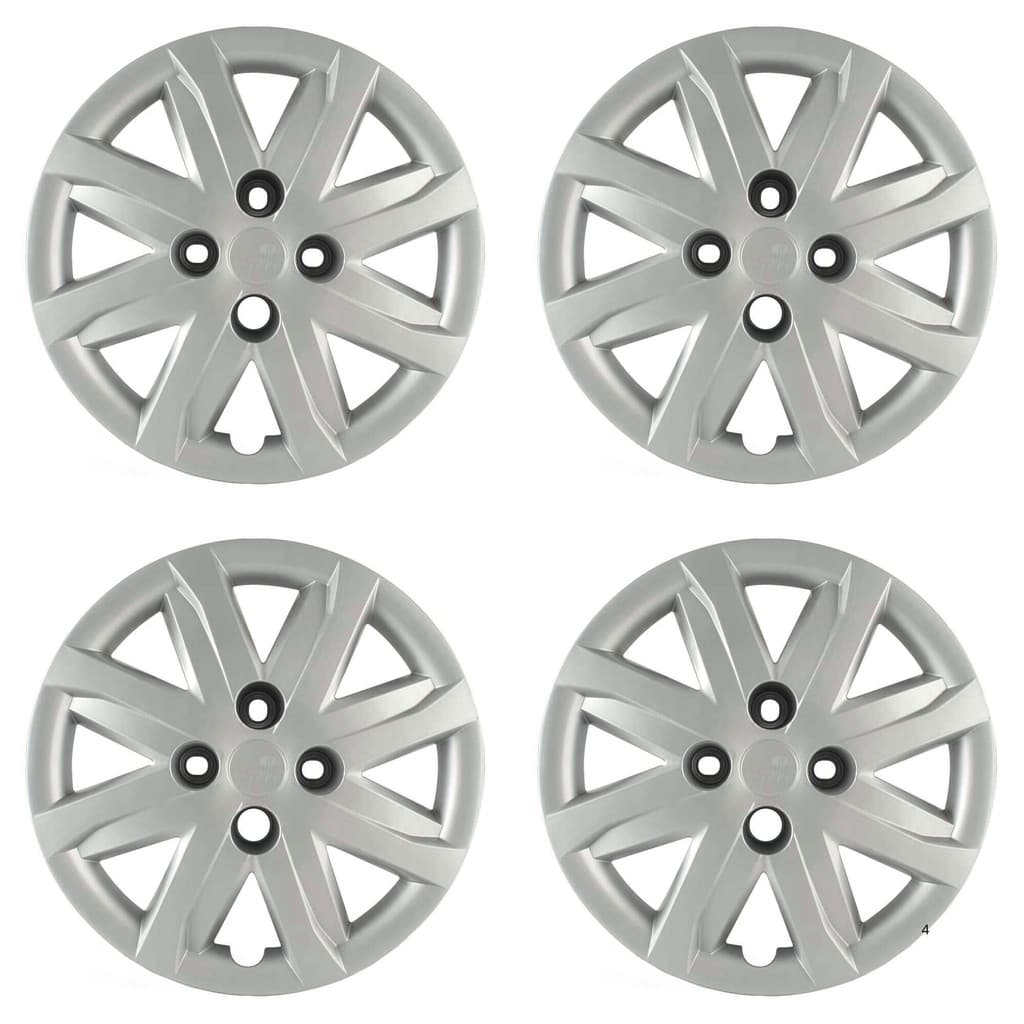 Calota Aro 14" cor Prata Mod Gol/Voyage/Saveiro G5 12/13 (Jogo c/ 4 Calotas) Grid - 048CA-PTA-E