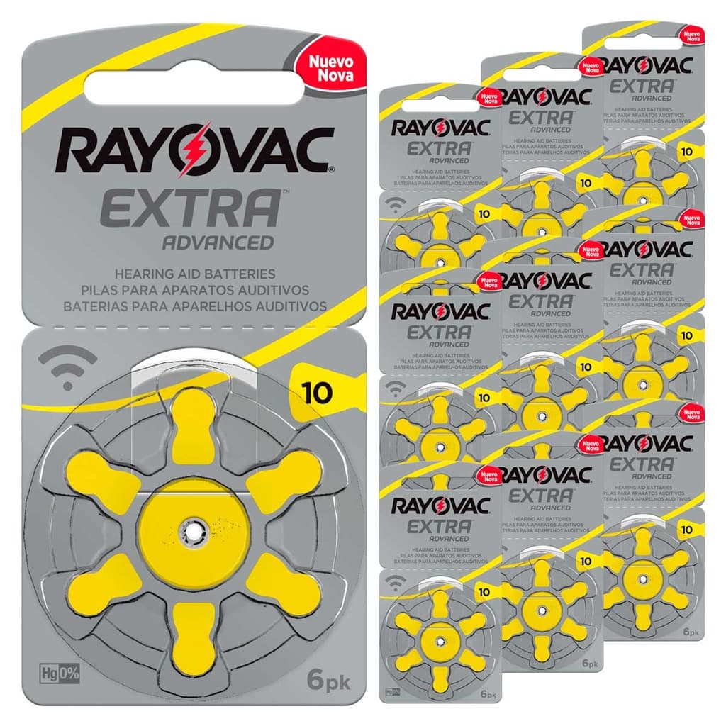 Pilha Auditiva 10 Rayovac Bateria Pr70 kit 60 unidades