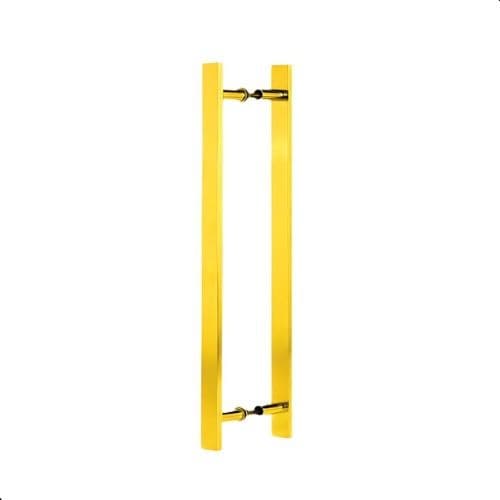 Puxador Para Portas Madeira / Vidro 40 Cm Alumínio Dourado