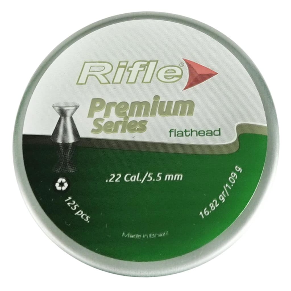Chumbinho/Munição 5.5mm 125un Rifle Flathead 16.82gr