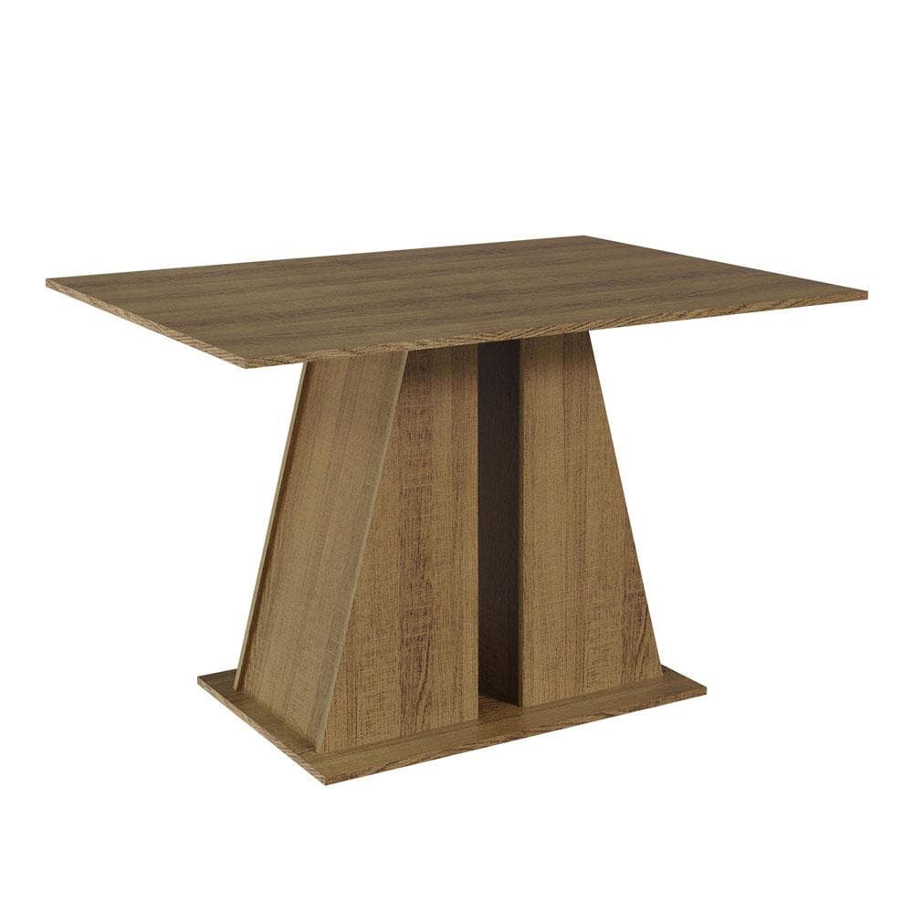 Mesa de Jantar Retangular com Tampo de Madeira Rustic 5383 Madesa