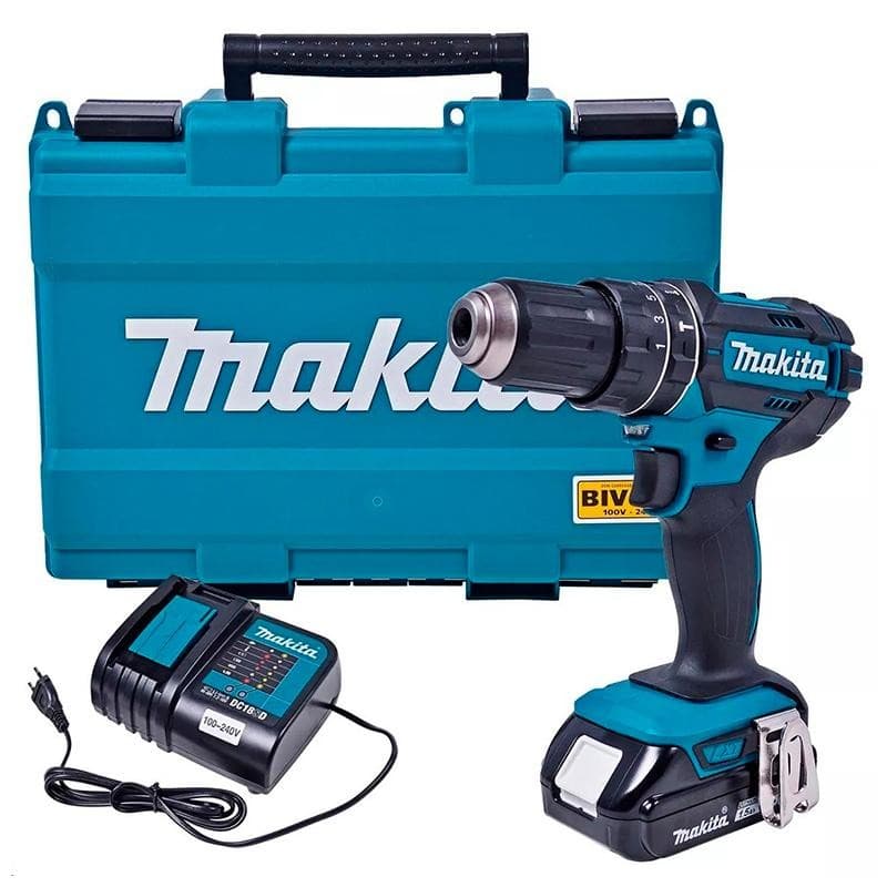 Parafusadeira /Furadeira 18 Velocidades Impacto Dhp482 Makita 1 Bateria
