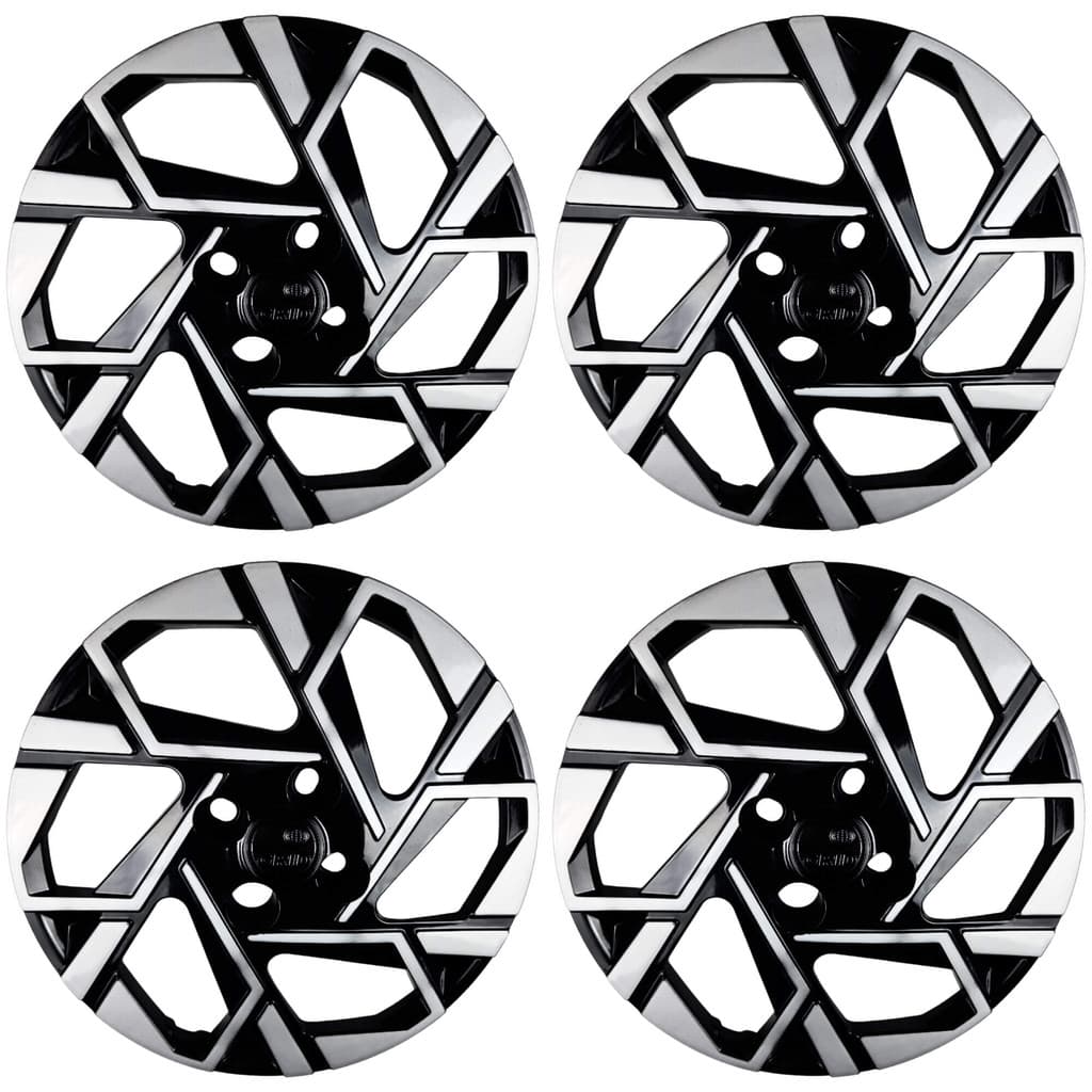 Calota Aro 14" cor Preto/Prata HB20/HB20S 2024 (Jogo c/ 4 Calotas) Grid - 201CB-PBP-E