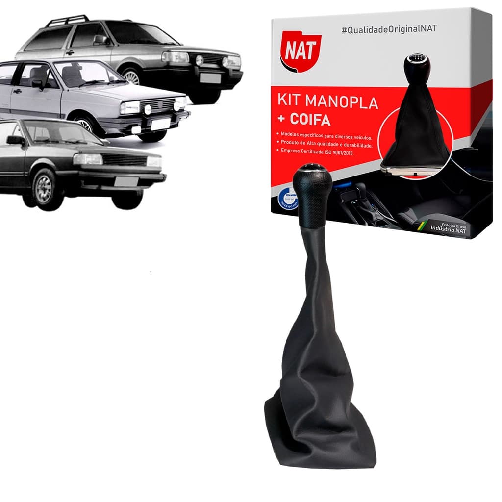Manopla + Coifa Vw Gol Voyage Parati 1981 Até 1994