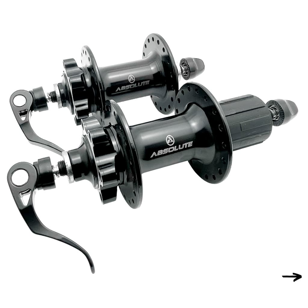 PAR CUBO ABSOLUTE WILD 36 FUROS P/ ROTOR 6 PARAFUSOS C/BLOCAGEM - 8V / 9V / 10V / 11V - ROLAMENTO