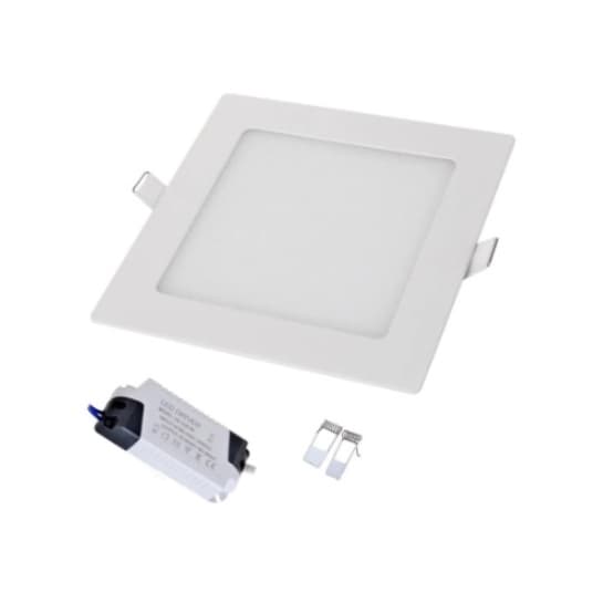 Luminaria Painel Led 3w 8x8cm Embutir Quadrado Branco 6500K Bivolt Plafon
