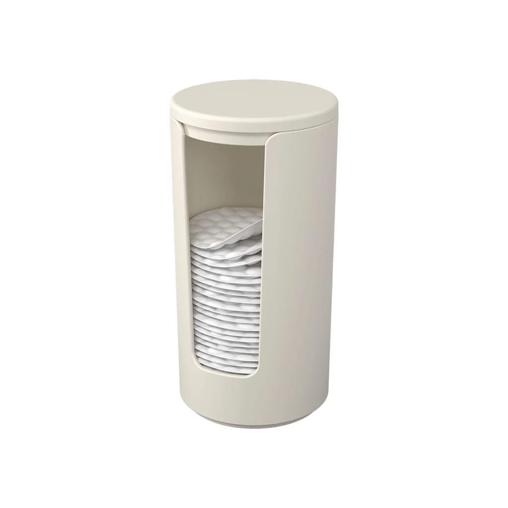 Porta Algodão Em Discos Suporte Organizador c/ Tampa Limpeza De Pele