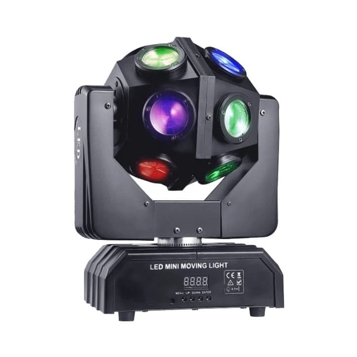 Canhão de Luz Led RGB 150w Giratório IP65 Bivolt 60Hz Controle DMX 512