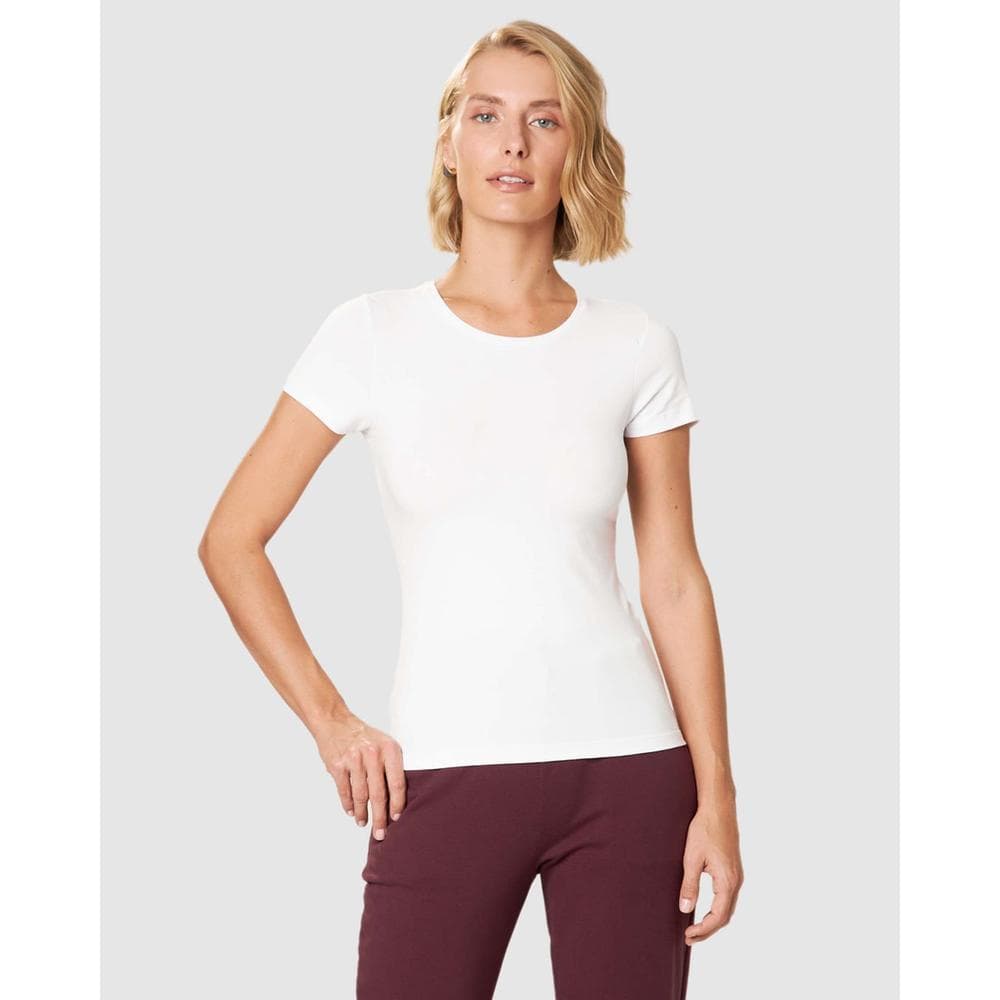 Blusa Básica Feminina Decote Redondo Em Algodão