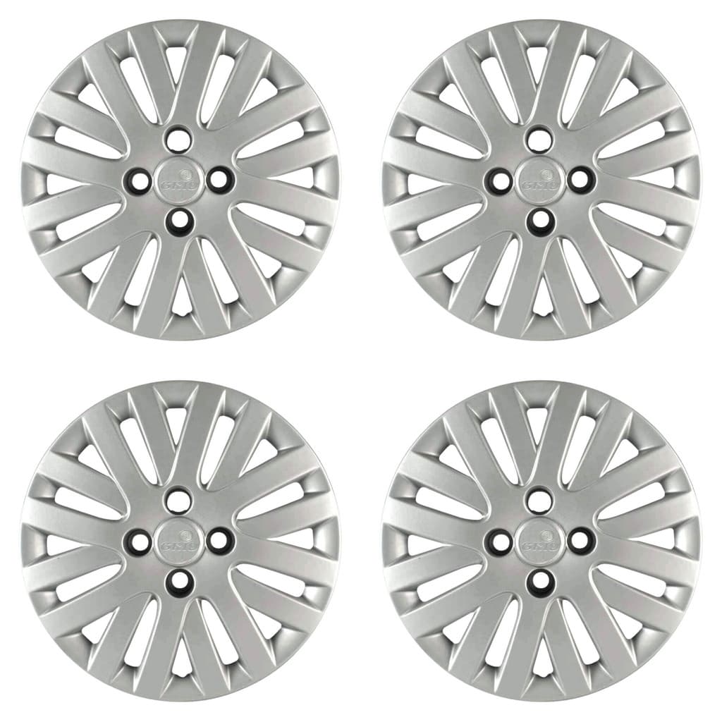Calota Aro 14" cor Prata Mod Gol/Voyage/Saveiro G5 2009/11 (Jogo c/ 4 Calotas) Grid - 009CA-PTA-E
