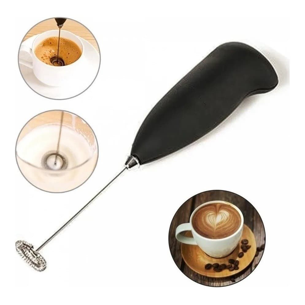 Mini Mixer Elétrico Portátil Batedor de Ovos e Leite Espumador Café – Utensílio de Cozinha a Pilha