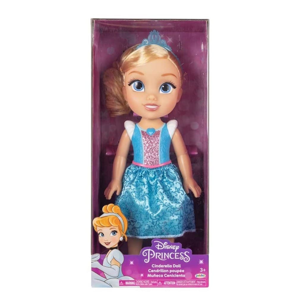 Boneca Disney Princesas Cinderela 38cm com Sapatos Removíveis para Crianças a Partir de 3 Anos Multikids - BR2015