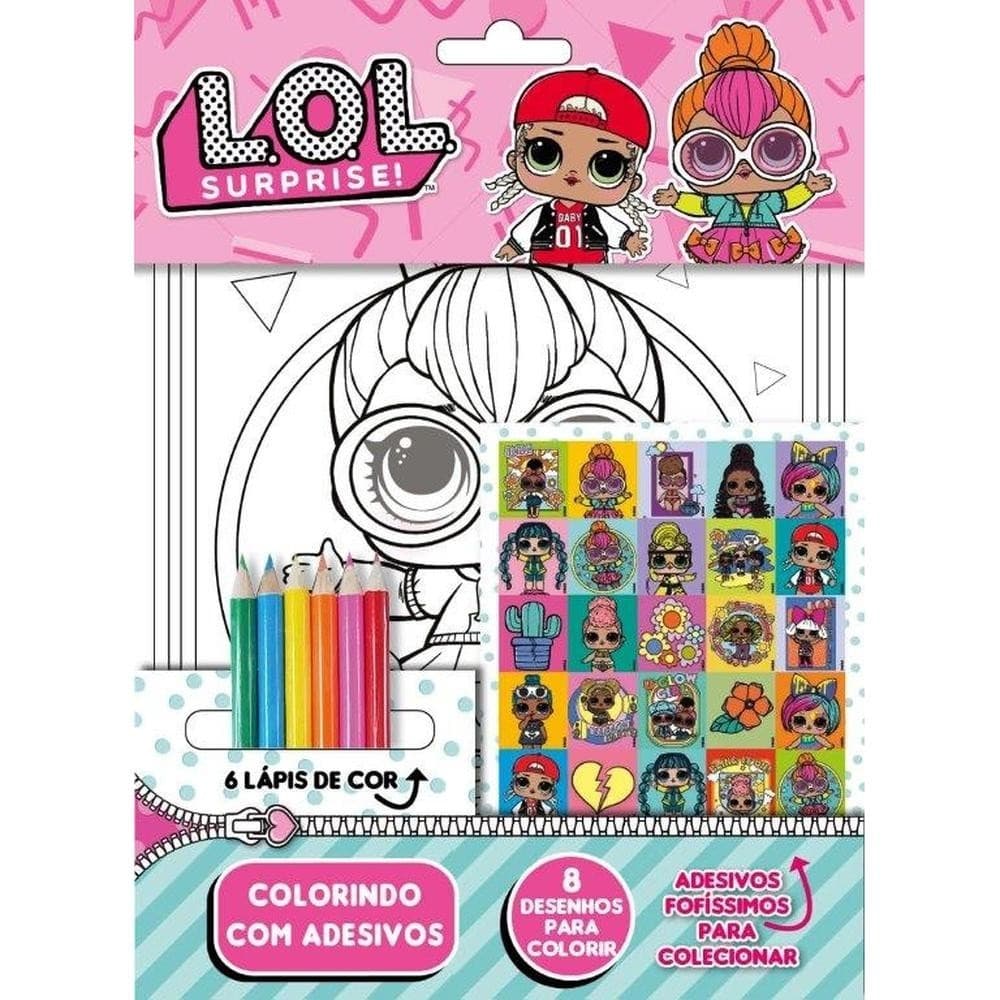 LOL Surprise Colorindo com Adesivos