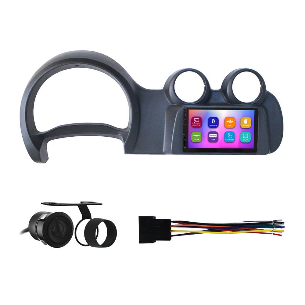 Kit Multimídia 7 Pol Uno Vivace 2010 2011 A 2014 Fiorino 2015 Em Diante Espelhamento Android Ios 2 Din Cinza Camera Ré