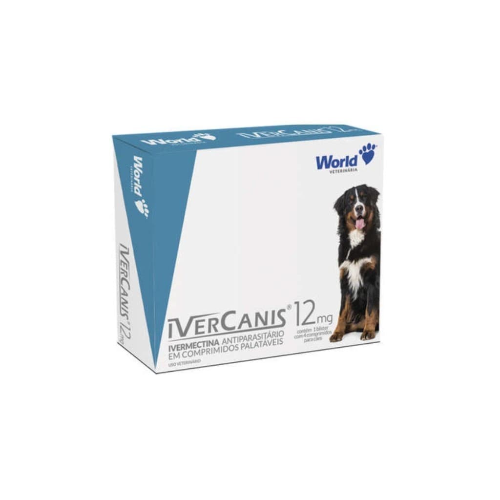 Ivercanis 12mg 4 Comprimidos Para Cães World