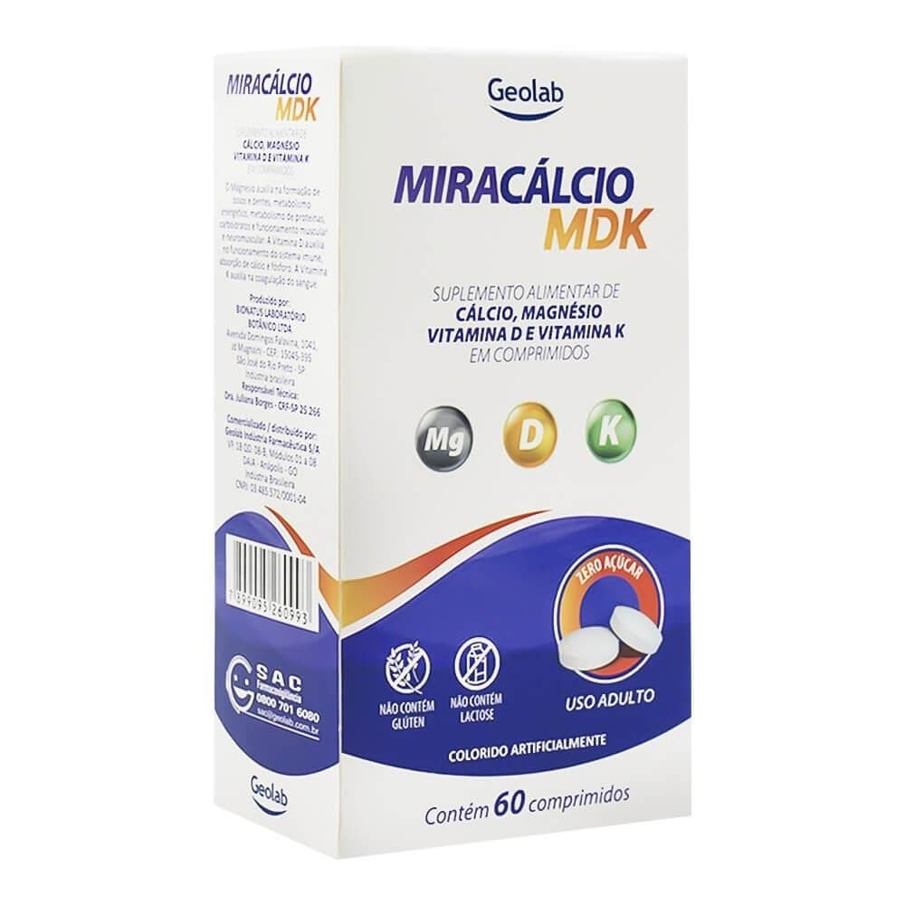 MIRACÁLCIO MDK COM 60 COMPRIMIDOS