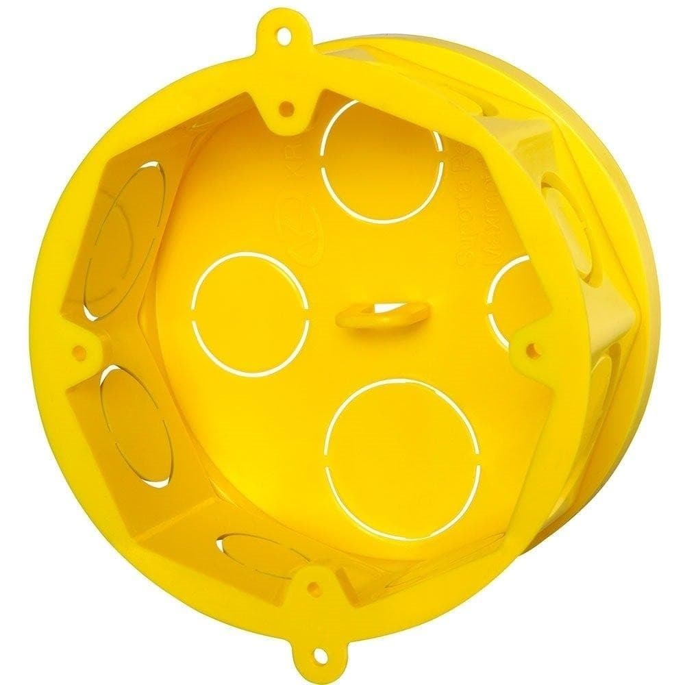 Caixa Luz Krona Octogno Amarela 4x4 - Embalagem com 12 Unidades
