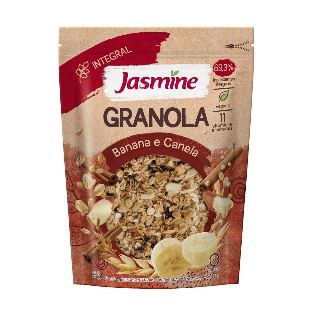 Jasmine Granola Banana E Canela Integral 250G