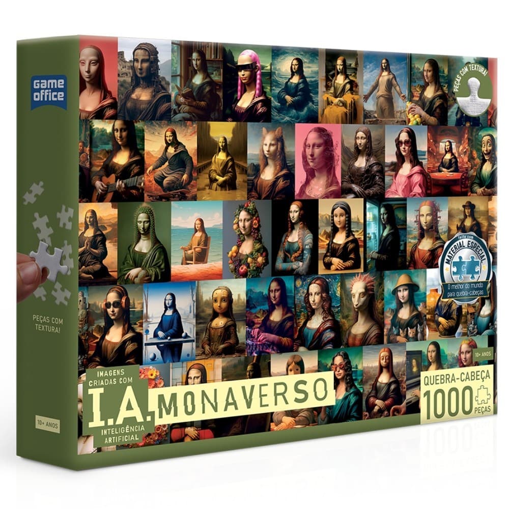 QUEBRA CABEÇA IA MONAVERSO 1000 PEÇAS GAME OFFICE TOYSTER PUZZLE DIVERSÃO INTELIGÊNCIA ARTIFICIAL