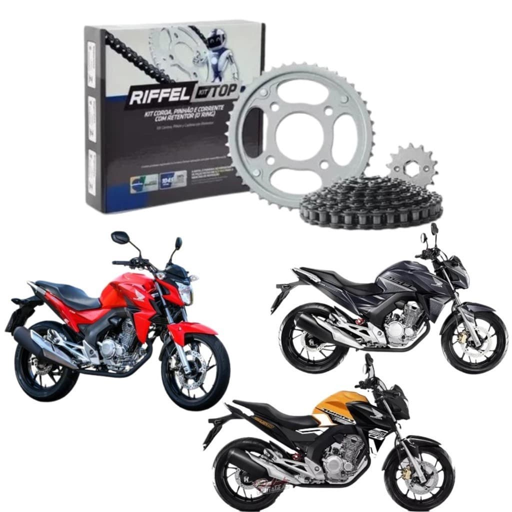 Kit Relação Cb Twister 250 2016 Até 2024 Original Riffel