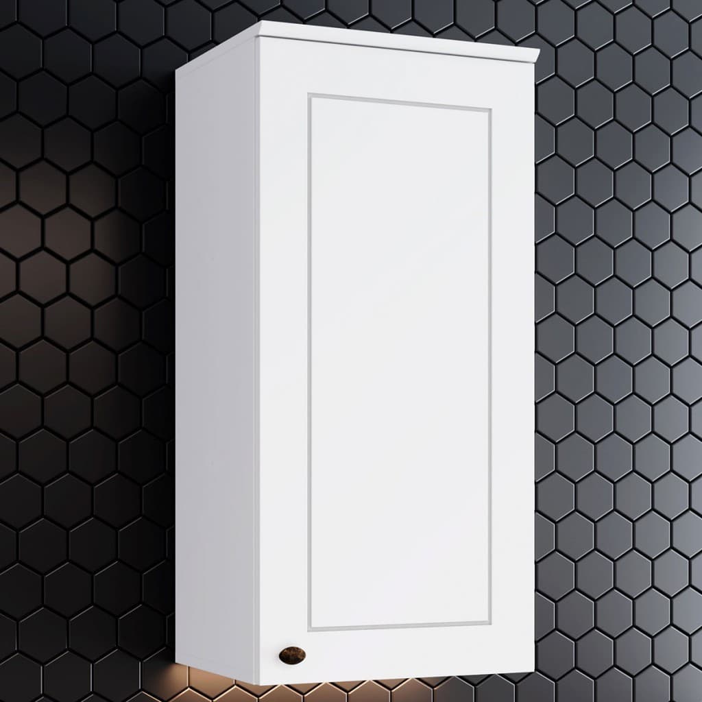 Armário Aéreo Cozinha Americana 1 Porta 100% MDF Branco HP - Henn