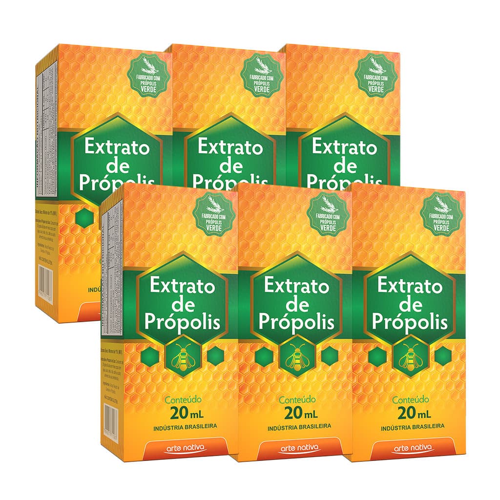 Kit 6 und Extrato de Própolis Arte Nativa 20 ml