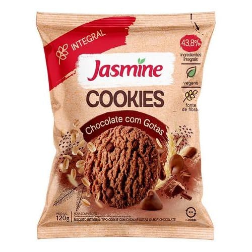 Jasmine Cookies Chocolate Com Gotas Integral 120G